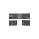 Topeak Spare Pakgo X bike case hinge replacement in black, durable plastic with easy install for bicycle accessories.