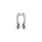 Pair of silver Topeak Spare Pakgo X Zips replacement accessories for bike bags, designed for easy bike storage upgrades.