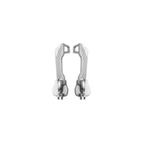 Pair of silver Topeak Spare Pakgo X Zips replacement accessories for bike bags, designed for easy bike storage upgrades.