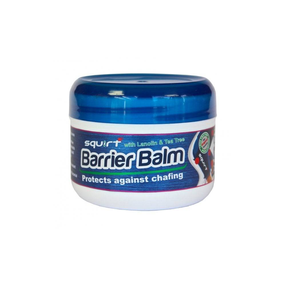 Squirt Barrier Balm for cyclists and endurance athletes, anti-chafing skin protection in a workshop setting.