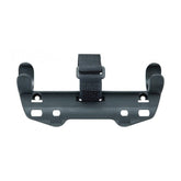 Topeak Mini MB Pump bracket for secure bike frame mounting, showing the compact pump holder attached to a bicycle frame.