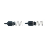 Set of two black Topeak JoeBlow Ace check valves for pump inflation replacement accessories.