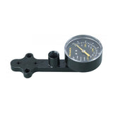Topeak JoeBlow Ace bike tire pressure gauge in black, showing accurate inflation control with digital display.
