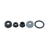 Topeak JoeBlow Max HP pump rebuild kit with accessories for maintenance and performance restoration, includes various replacement parts.
