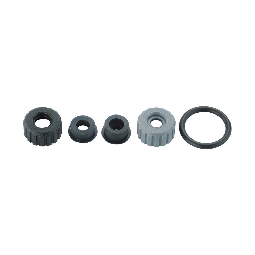 Topeak JoeBlow Sport II rebuild kit with accessories for pump maintenance and performance restoration.