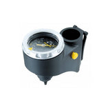Black Topeak JoeBlow Sprint pump gauge housing, durable protector for pressure gauge on bike pump accessories.