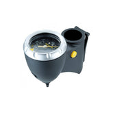 Topeak JoeBlow Turbo black gauge housing accessory for precise tire pressure monitoring on bike pumps.
