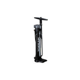Topeak JoeBlow Booster black tubeless tire inflator pump with pressure gauge for cycling accessories.