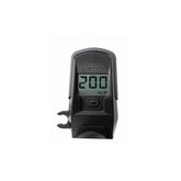 Topeak JoeBlow Pro Digital Bike Pump with SmartHead DX3 and digital gauge, black, showing the pump and digital display.