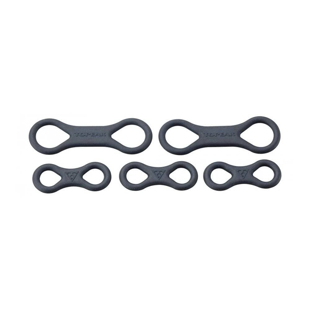 Topeak Mini Rocket iGlow black safety strap for cycling visibility, with reflective and glow features for rider safety.