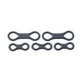 Topeak Mini Rocket iGlow black safety strap for cycling visibility, with reflective and glow features for rider safety.