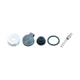 Topeak Peak DX II pump rebuild kit in black, replacement accessories for efficient bicycle inflation and maintenance.