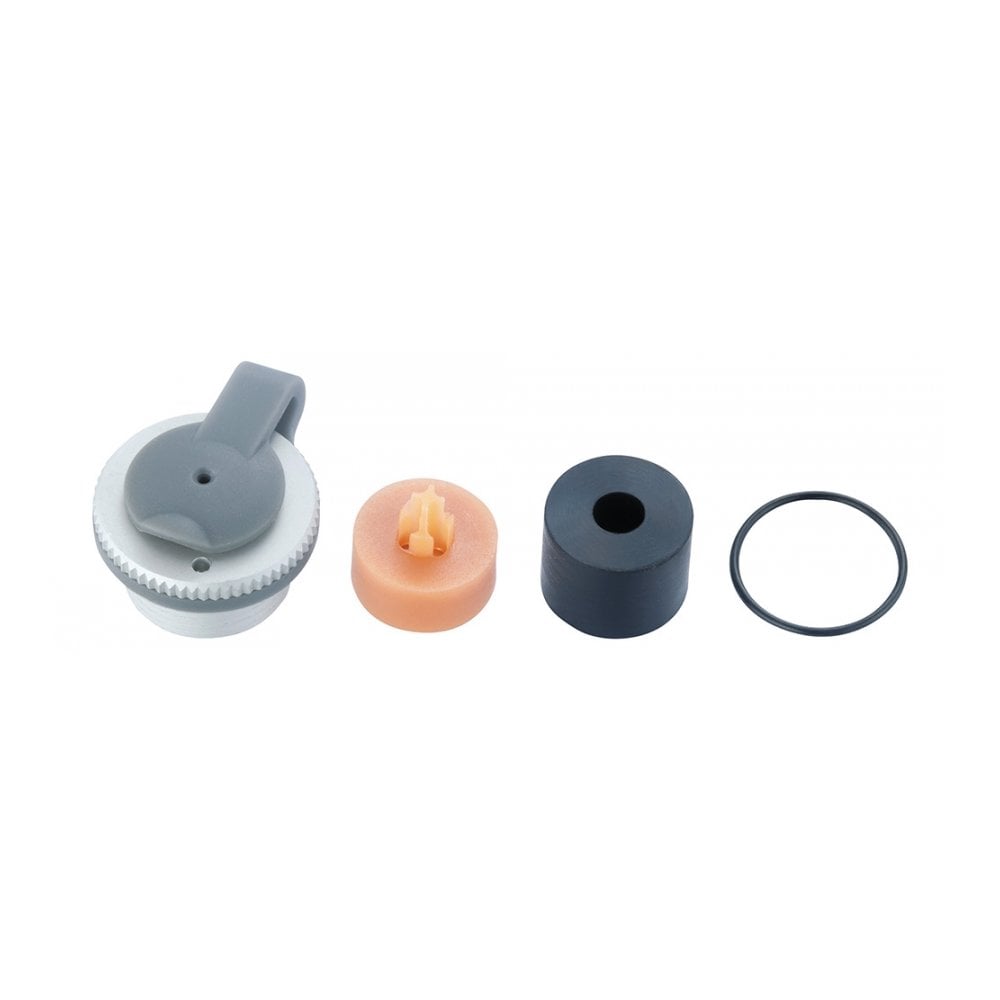 Topeak Rocket AL/CB pump rebuild kit in black and yellow, accessory replacement parts for optimal bike pump performance.