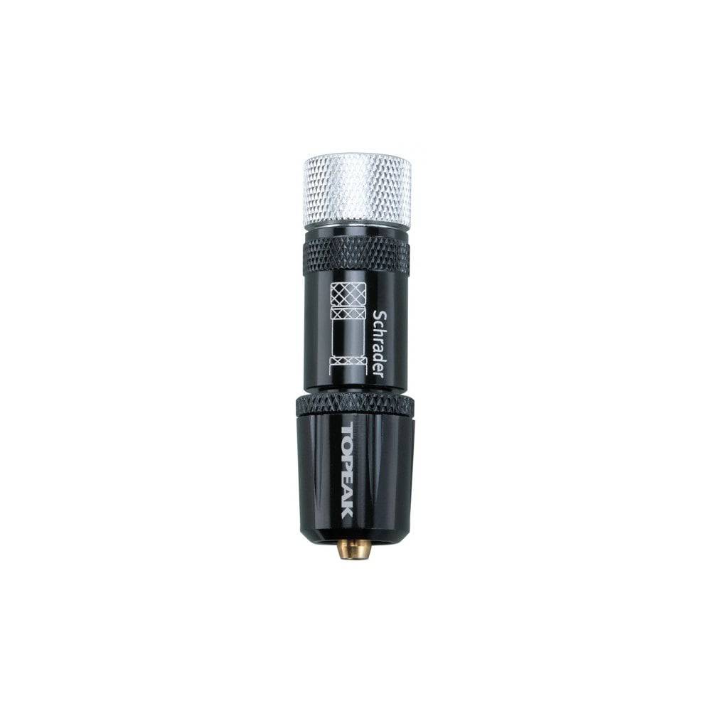 Topeak Smarthead Threadlock Upgrade Kit for Presta and Schrader valves, black and silver accessories for bike inflators
