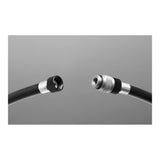 Crankbrothers Klic Pump Hose Extender 22-inch with Presta and Schrader valve head in black for bike pump accessories