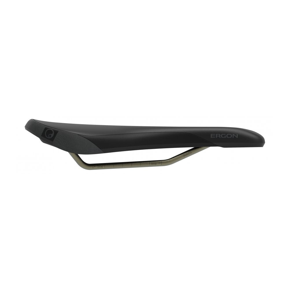 Ergon SM Enduro Men Pro Titanium saddle with ergonomic design for precision and comfort in mountain biking.