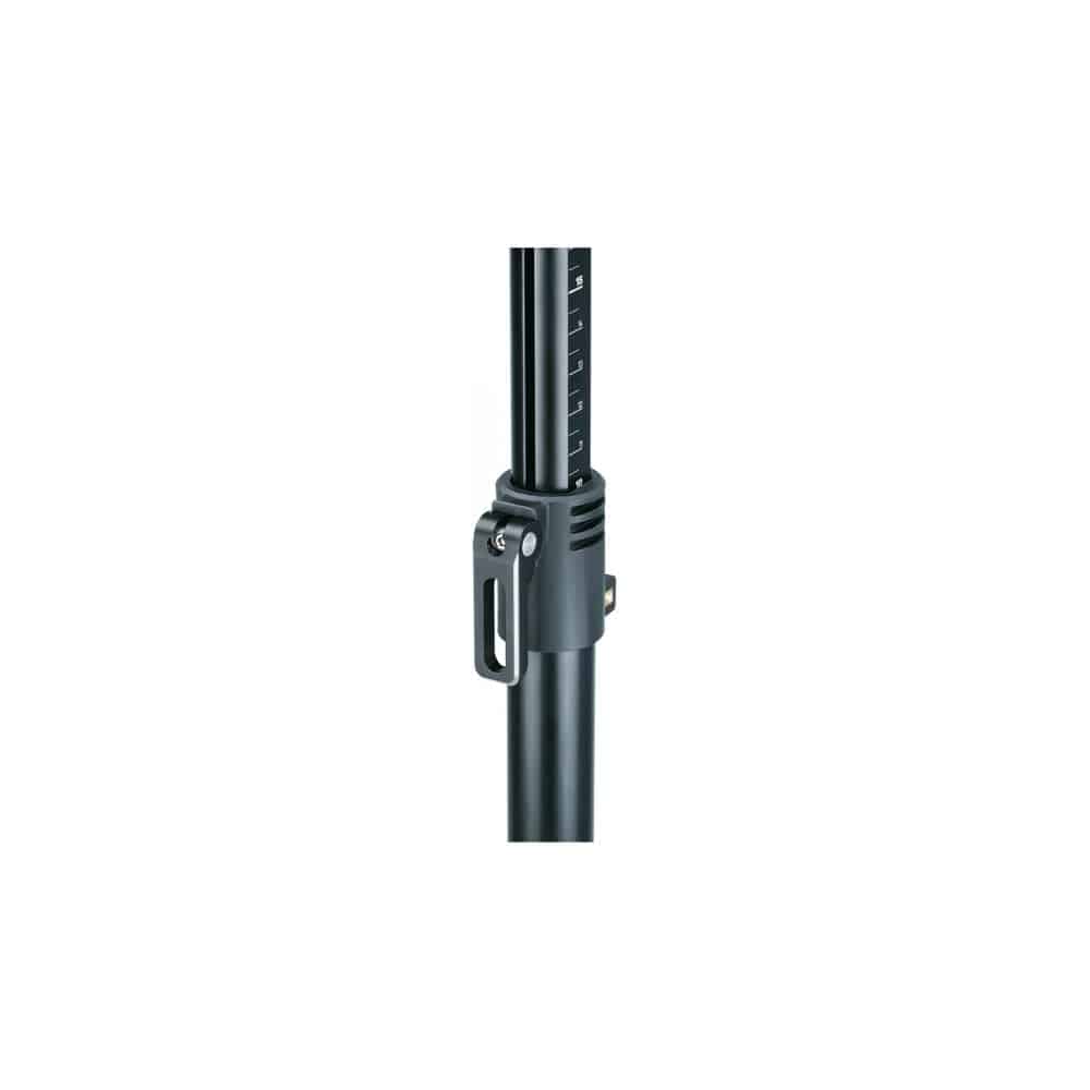 Topeak Prepstand ZX black bike maintenance stand with adjustable clamp height for workshop bike repairs.