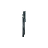 Topeak Prepstand ZX black bike maintenance stand with adjustable clamp height for workshop use, holding a bicycle securely.