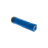 Ergon GA2 Fat Mountain Bike Grips with ergonomic design and shock absorption for larger hands, mounted on a bike handlebar.