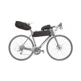 Topeak Midloader bike pannier bag mounted on bike frame, water-resistant storage for cycling accessories, 3L-6L capacity