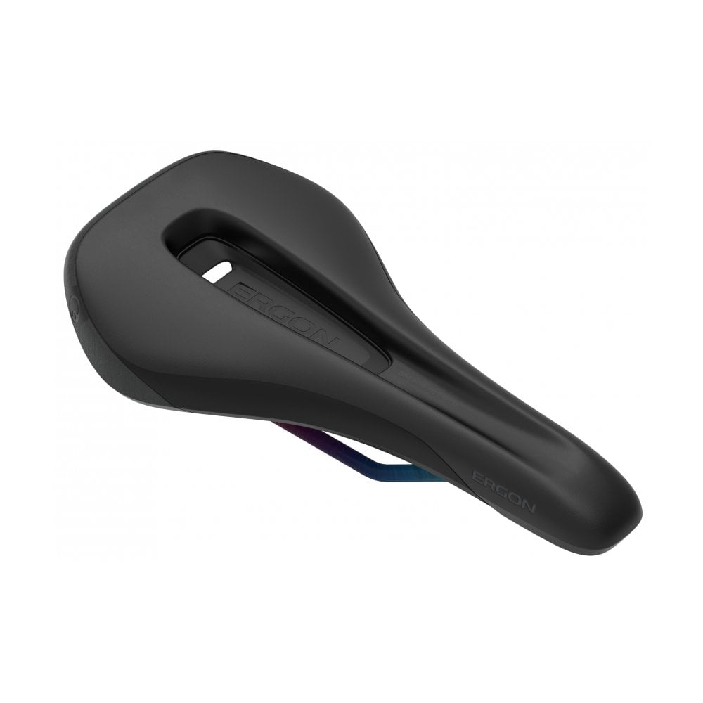 Ergon SM Enduro Comp men's mountain bike saddle with ergonomic design for control and comfort on off-road trails.