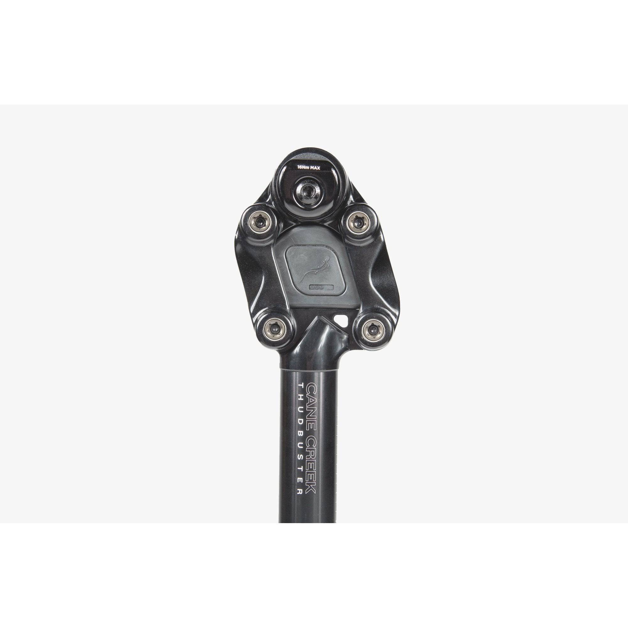 Cane Creek Thudbuster ST G4 suspension seatpost with 50mm travel mounted on a mountain bike seat tube.