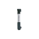 Topeak Hybrid Rocket RX silver and black road bike pump with CO2 inflator, 160 psi, cycling accessories for tire inflation