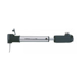 Topeak Hybrid Rocket RX silver and black road bike pump with CO2 inflator, 160psi, accessories for cycling tire inflation