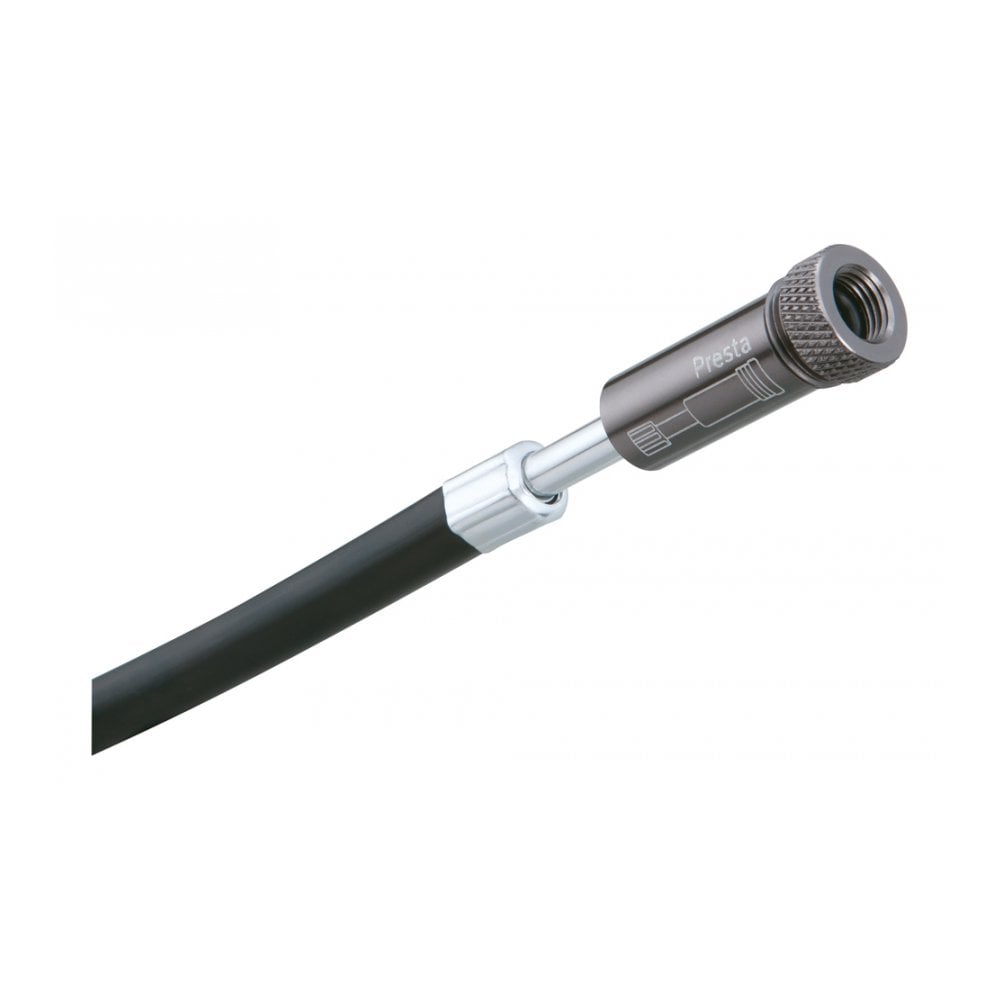Topeak Hybrid Rocket RX silver and black road bike pump with CO2 inflator, compact cycling accessories for quick tire inflation