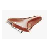 Brooks B17 Carved Ladies Saddle with pressure relief cut-out design, showcasing the ergonomic, vintage-style bicycle saddle.