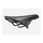 Brooks C19 Cambium all-weather waterproof city commuter saddle with accessory loops, designed for durable urban cycling.