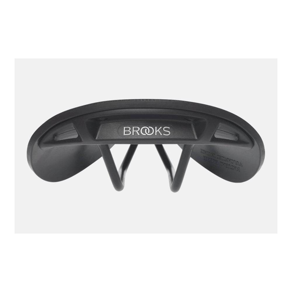 Brooks C19 Cambium waterproof city commuter saddle with accessory loops, designed for all-weather urban cycling.