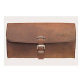 Brooks Challenge large handmade leather tool bag for cyclists, shown as a durable leather pannier accessory.