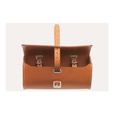 Brooks Challenge Large Leather Tool Bag for cyclists, handmade leather pannier accessory with sturdy design and vintage style.