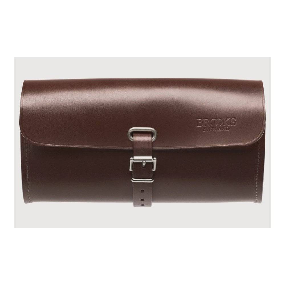 Brooks Challenge Large Leather Tool Bag for cyclists, handmade leather pannier accessory with durable design and classic style.