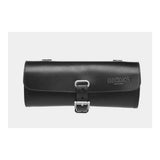Brooks handmade leather saddle tool bag with loops, designed as a pannier accessory for cycling or motorcycle use.