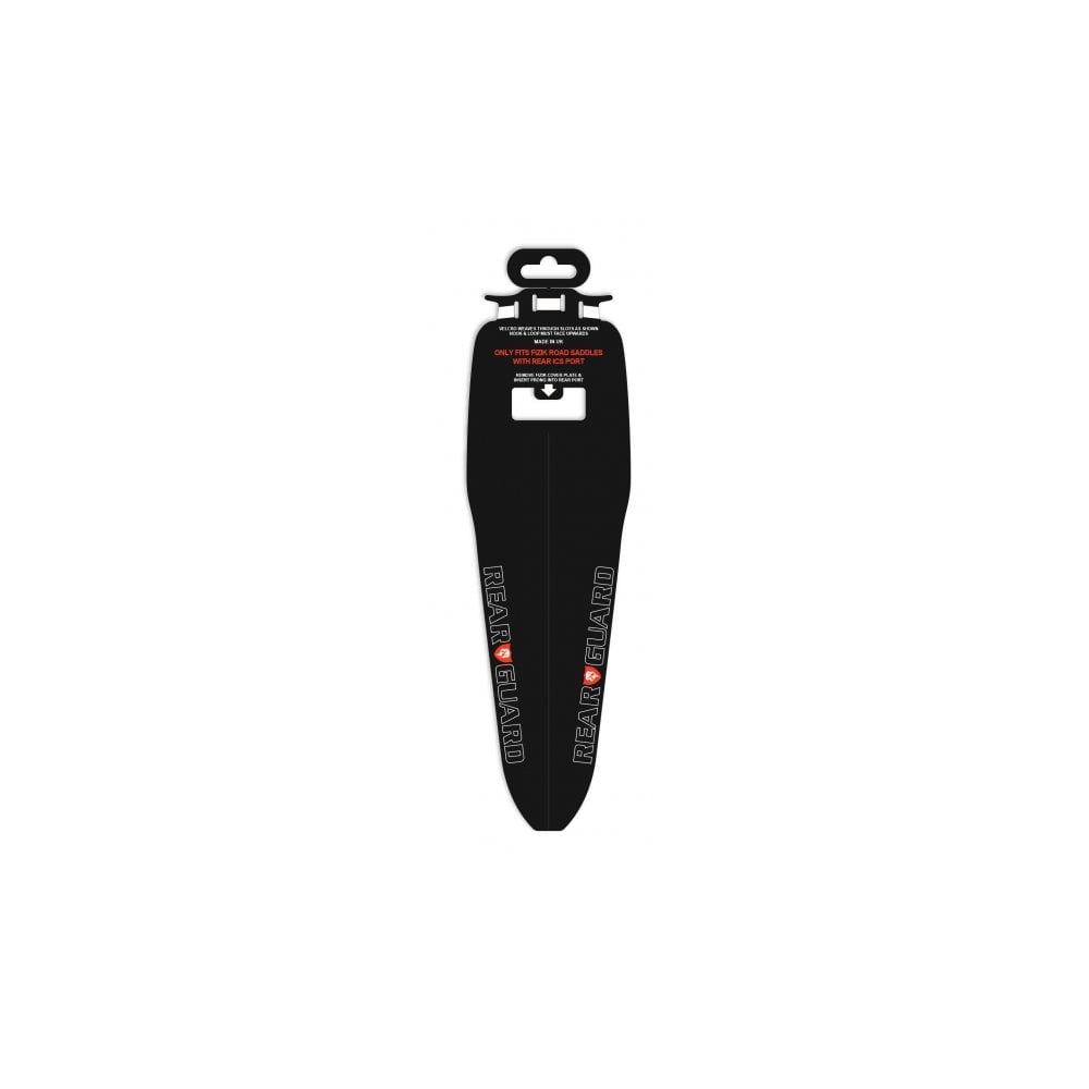 Black rear mudguard for bikes, RRP Rapid Racer Products RearGuard Off Road accessory, designed for off-road motorcycle protection