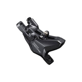 Shimano Deore BR-M6100 hydraulic brake caliper with 2-pots, front or rear post mount for mountain bike components.