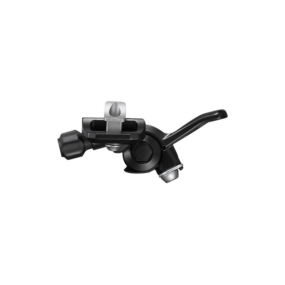 Shimano Deore SL-MT500-L left-hand dropper seatpost lever, I-Spec EV compatible, with ergonomic design and metal construction.