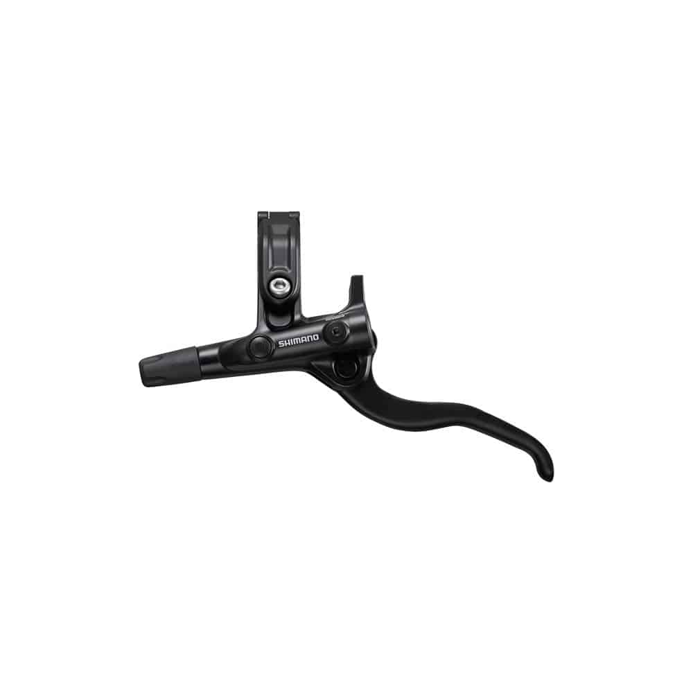 Shimano Deore BL-M4100 Deore MTB brake lever with I-Spec EV mounting for mountain bike components, black finish.