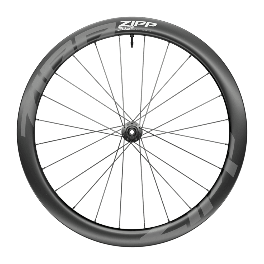 Zipp 303 S Carbon Tubeless 700c front wheel with disc brake, center lock, 12x100mm axle, lightweight cycling component