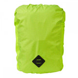 Yellow Altura Nightvision waterproof cycling raincover with reflective safety for 20-30L bags, designed for bike accessories.