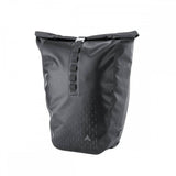 Altura Thunderstorm City 20 Pannier waterproof bike bag with KLICKfix system attached to a bike rack, designed for urban cycling.