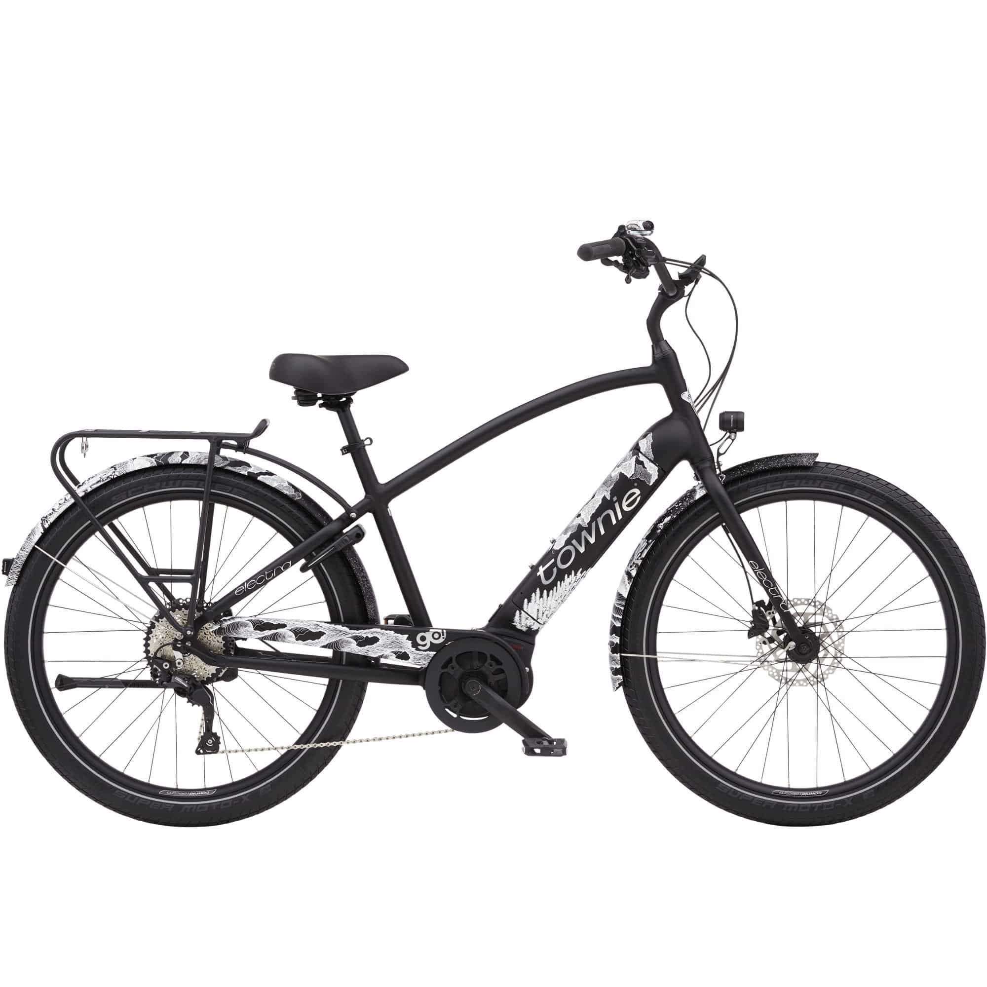 Electra Townie Path Go! 10D EQ hybrid e-bike with Bosch motor and 27.5-inch tires, featuring a step-over frame and modern design.