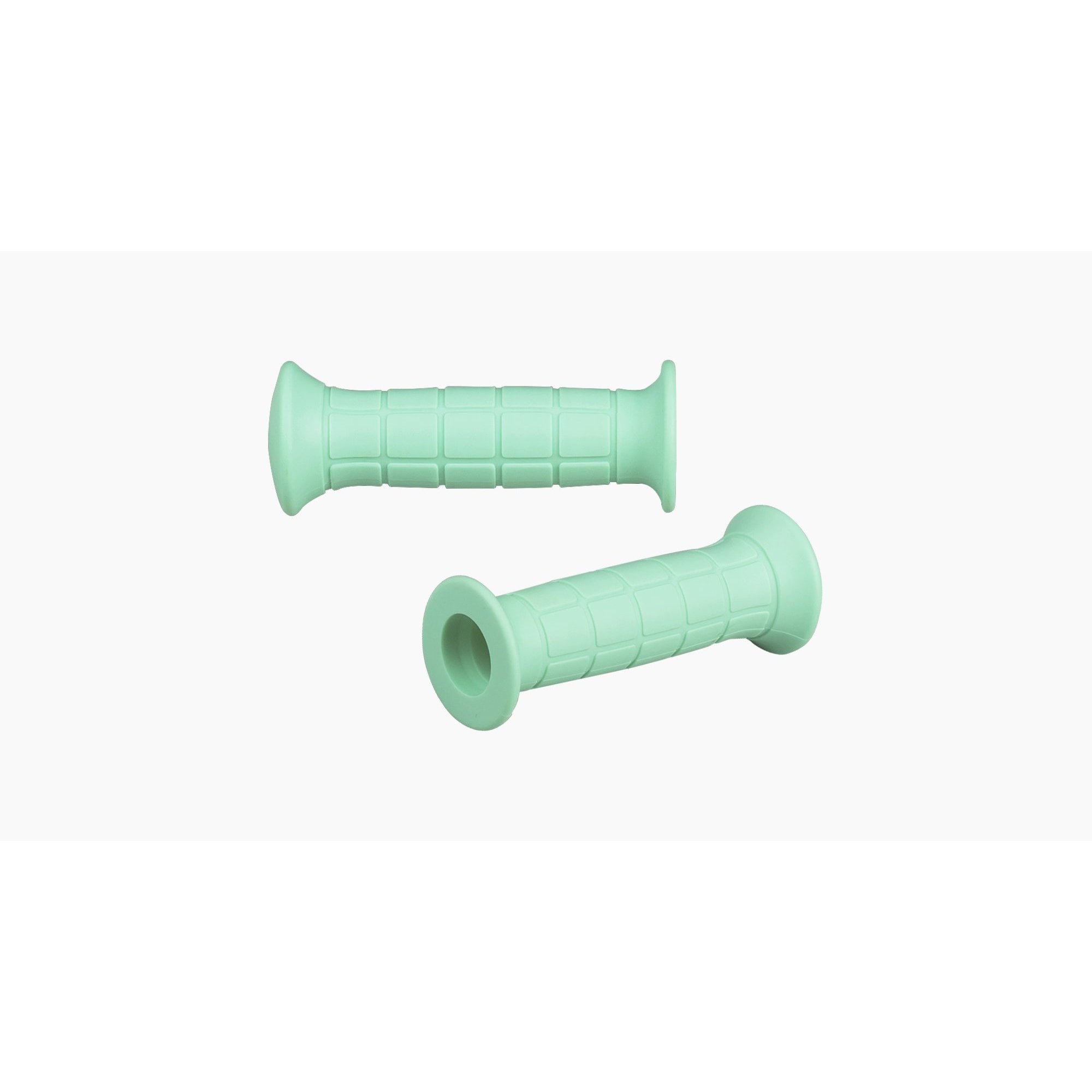 Trek Kids bike grips with textured rubber for comfortable, secure steering on gearless children's bicycles.