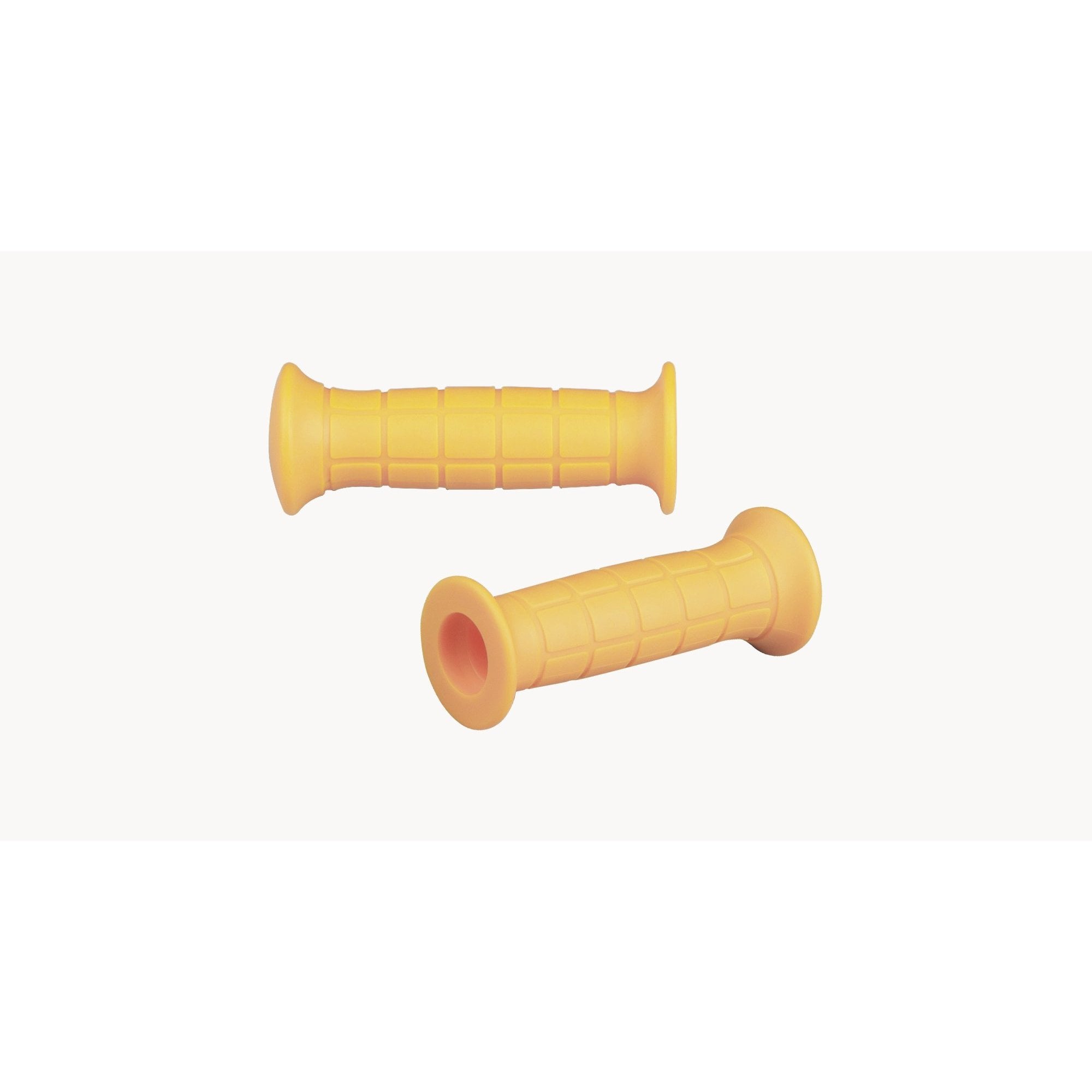 Trek Kids Bike Grips for comfortable, secure steering on gearless bikes, close-up view of black rubber grips with textured surface.