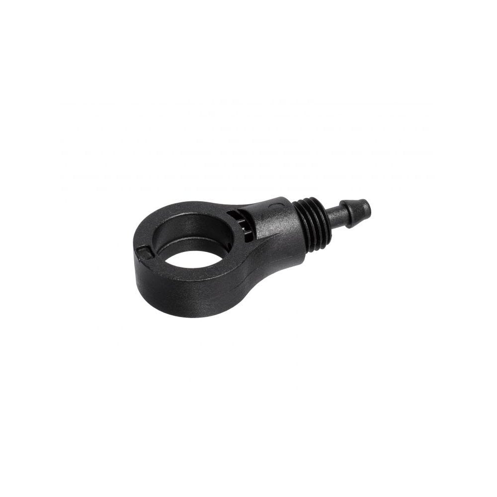 Topeak Hose Connector for JoeBlow Booster Pump, durable black accessory with quick-connect fitting, designed for easy pump hose attachment.