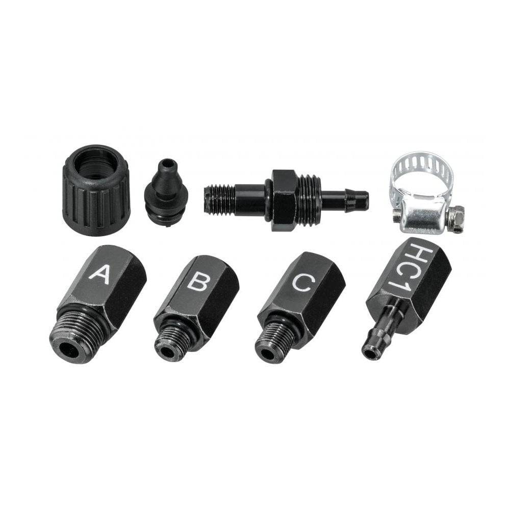 Topeak Rebuild Kit for DX Heads, black pump repair and inflation replacement accessories, designed for bicycle pump maintenance.