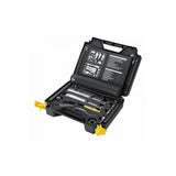Topeak Prepbox Black professional bike tool kit with 18 essential tools, organized in a compact workshop storage case.
