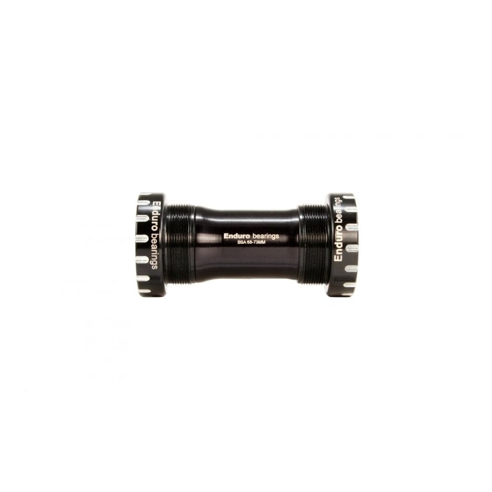 Enduro Bearings BSA 73mm bottom bracket with XD15 ceramic bearings and 24mm axle for bicycle drivetrain components.